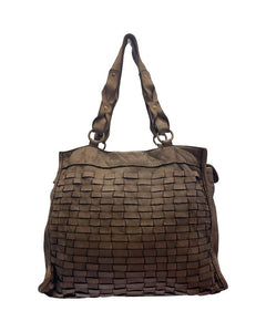 BZNA Bag Paris Taupe Italy Designer Beutel Umhängetasche Damen Handtasche Leder