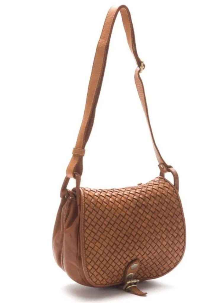 BZNA Schultertasche Tanita Petrol Italy Designer Handtasche Ledertasche Umhängetasche