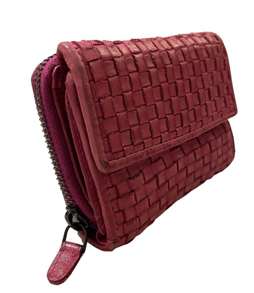 BZNA Berlin Gia Pink Wallet Leather Leder Portemonnaie Geldbörse Clutch - B Z N A