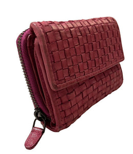 BZNA Berlin Gia Pink Wallet Leather Leder Portemonnaie Geldbörse Clutch - B Z N A