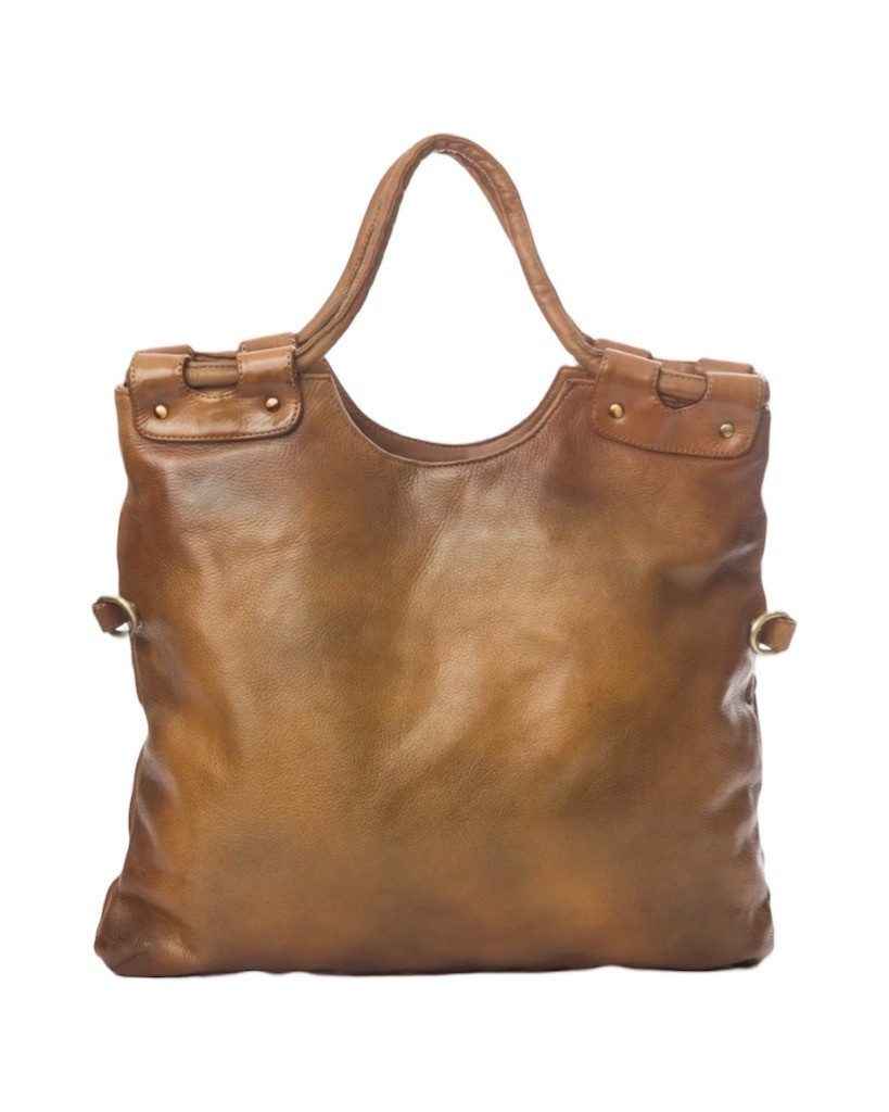 BZNA Bag Shopper Elisa Braun Designer Damenhandtasche Messenger Schultertasche