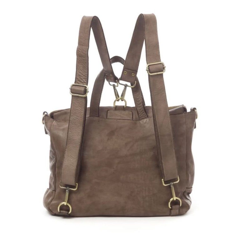 BZNA Bag Rucksack Smilla Braun Backpacker Designer Rucksack Damenhandtasche Schultertasche (Kopie)