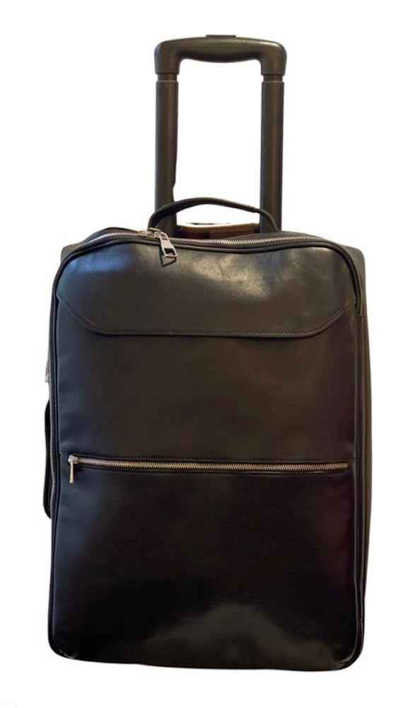BZNA Firenze Bag Brad schwarz black Trolley Weekender Rollkoffer Reisetasche Business Bag Italy Handtasche Ledertasche