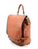 Load image into Gallery viewer, BZNA Bag Anna Cognac Backpacker Designer Rucksack Ledertasche Damenhandtasche

