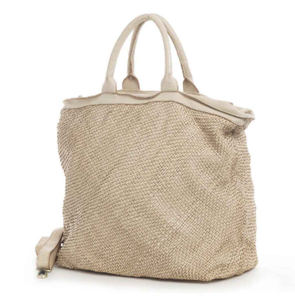 BZNA Bag Naomi Beige Italy Designer Damen Handtasche Tasche Schafsleder Shopper