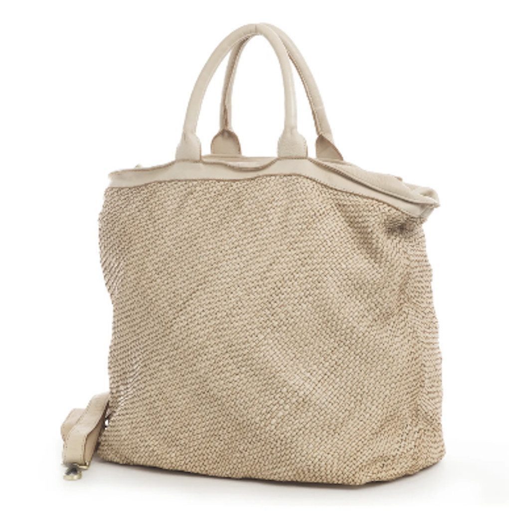 BZNA Bag Naomi Beige Italy Designer Damen Handtasche Tasche Schafsleder Shopper