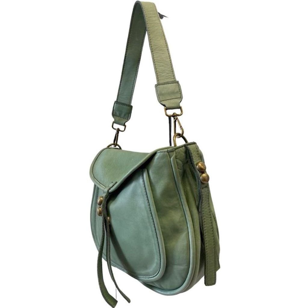BZNA Bag Kiara Mint Grün italy Designer Leder Schulter Ledertasche Umhänge Tasche
