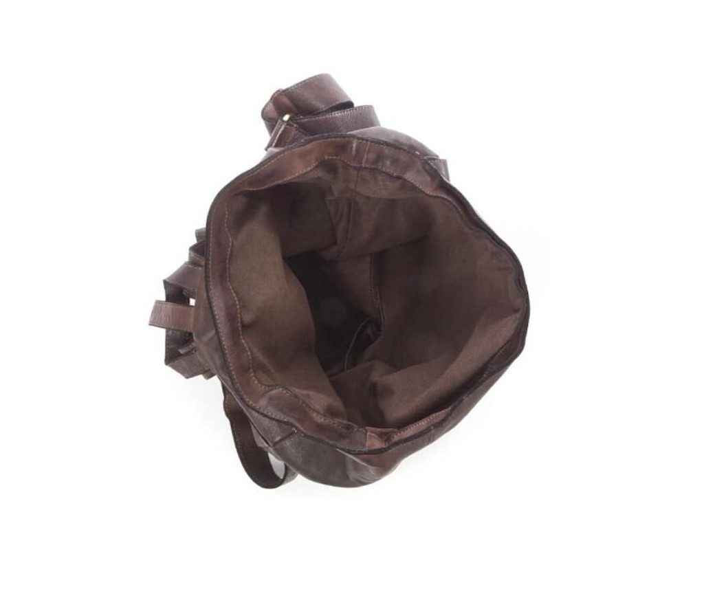 BZNA Rucksack Kev Grau Unisex Roll Top Backpacker Designer Handtasche