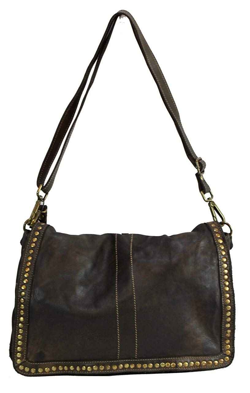BZNA Bag Gil Braun moro Italy Designer Clutch Umhängetasche Damen Handtasche Schultertasche Tasche Leder Shopper Neu