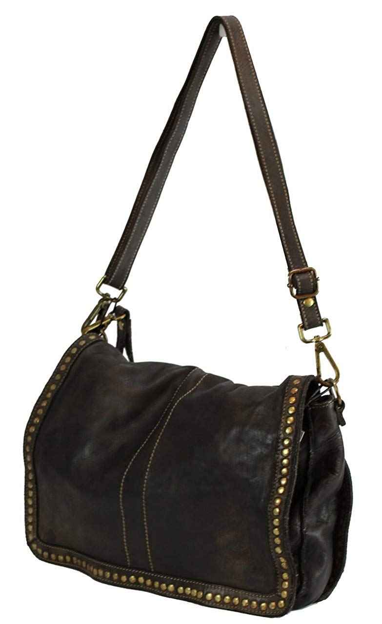 BZNA Bag Gil Braun moro Italy Designer Clutch Umhängetasche Damen Handtasche Schultertasche Tasche Leder Shopper Neu