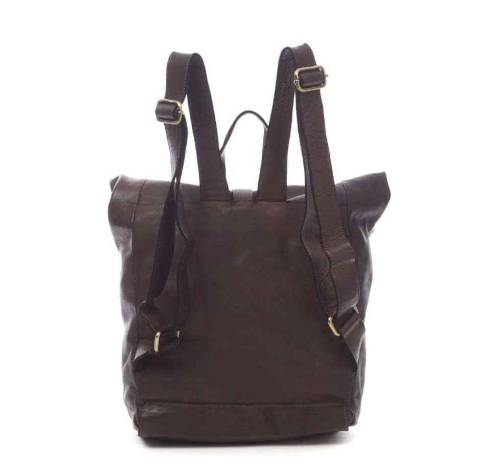 BZNA Rucksack Kev Grau Unisex Roll Top Backpacker Designer Handtasche