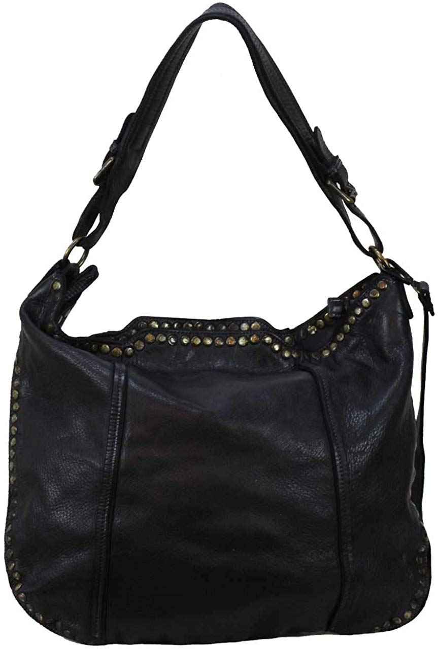 BZNA Bag Giulia nero Italy Designer Damen Handtasche Schultertasche Tasche Leder Shopper Neu