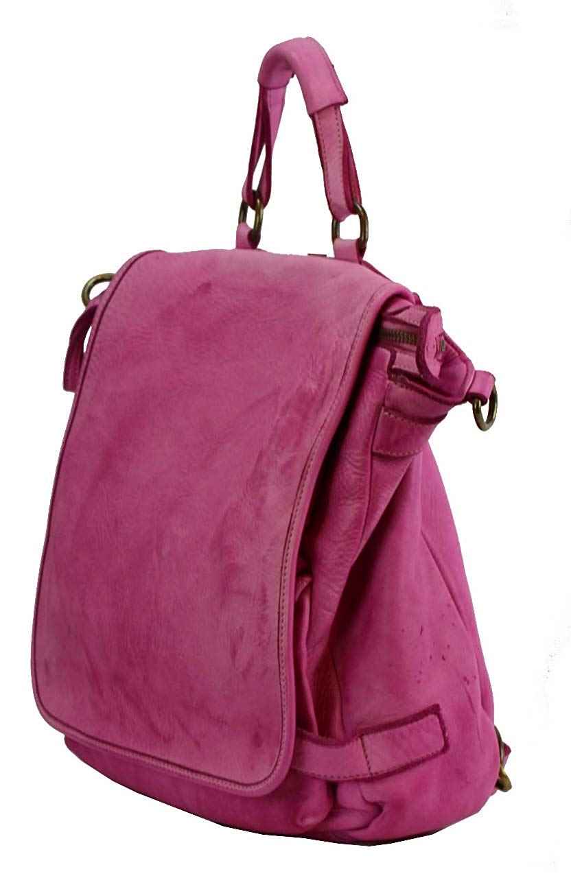 BZNA Bag Anna pink Backpacker Designer Rucksack Ledertasche Damenhandtasche Schultertasche Leder Nappa sheep ItalyNeu
