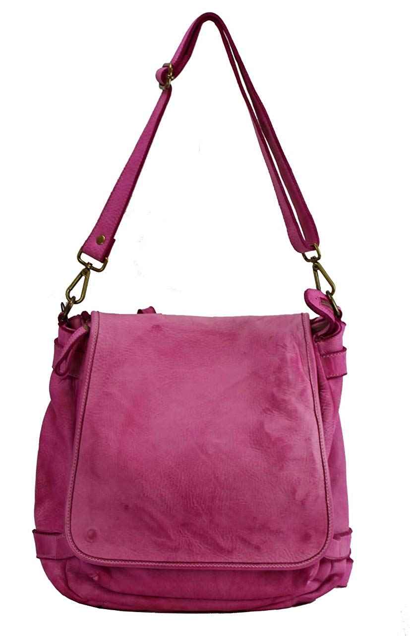 BZNA Bag Anna pink Backpacker Designer Rucksack Ledertasche Damenhandtasche Schultertasche Leder Nappa sheep ItalyNeu