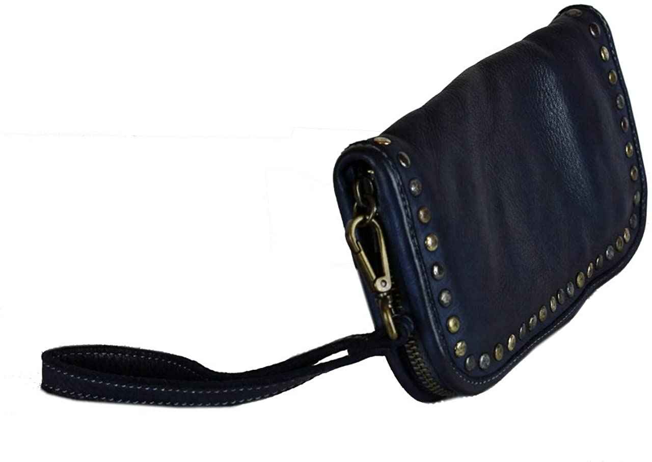 BZNA Berlin Romy Blue navy Wallet sheep Leather Leder Portemonnaie Geldbörse Clutch