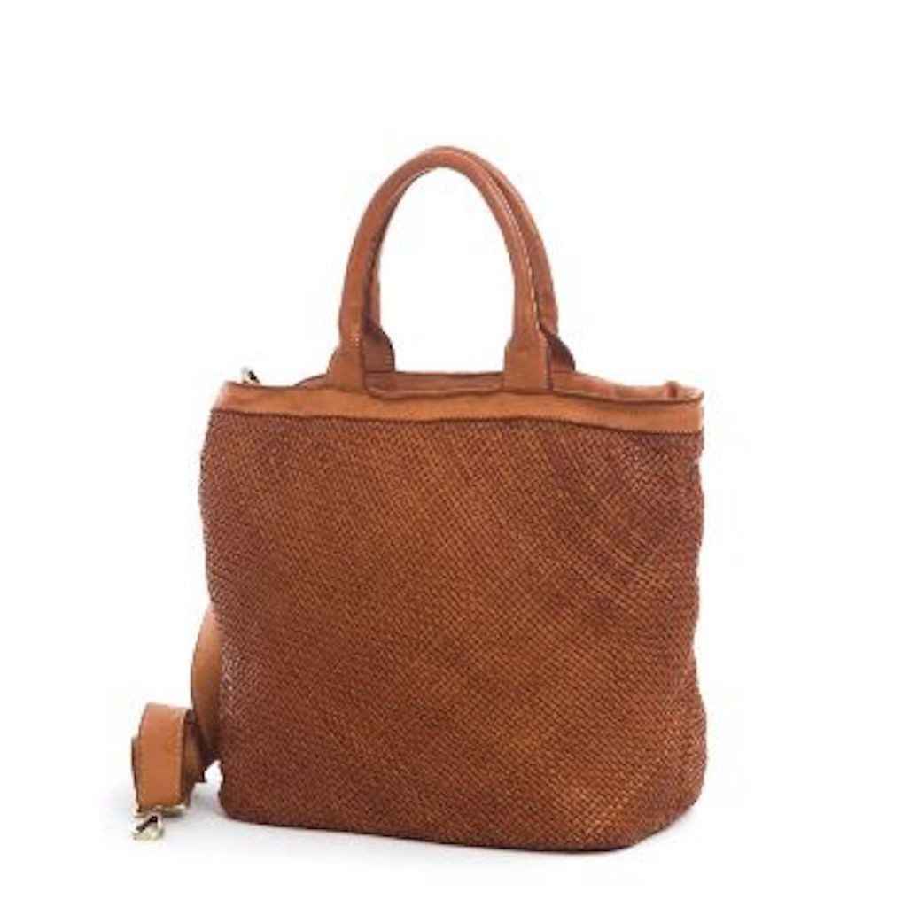 BZNA Bag Xenia cognac Italy Designer Damen Handtasche Tasche Leder Shopper
