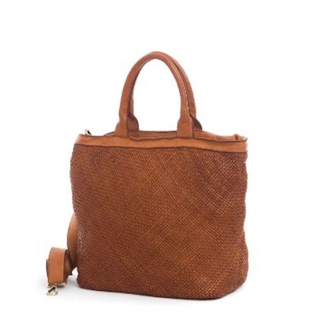 BZNA Bag Xenia cognac Italy Designer Damen Handtasche Tasche Leder Shopper