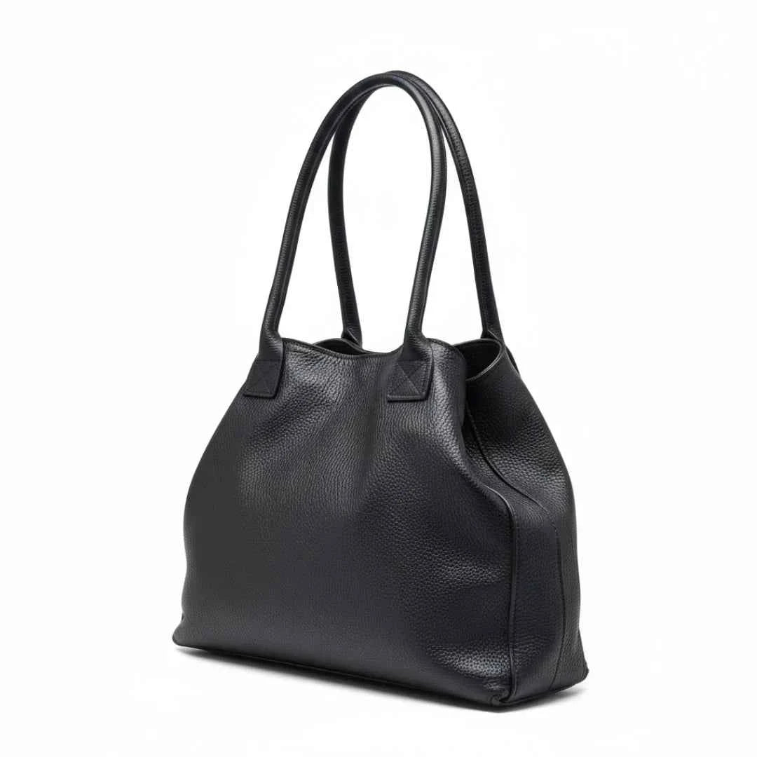 BZNA Bag Ladiva Schwarz Leder Italy Damen Shopper Handtasche Schultertasche Tasche