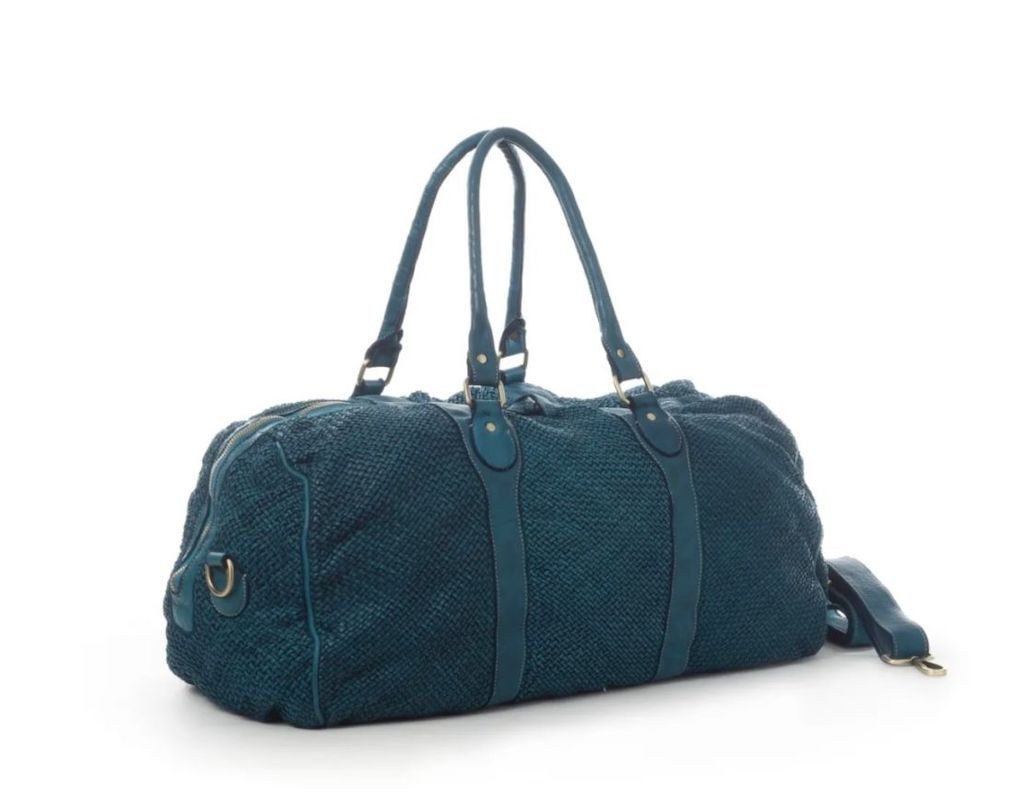 BZNA Bag Viona Petrol Italy Designer Weekender Unisex Reise Tasche Handtasche Schultertasche Leder Shopper Neu