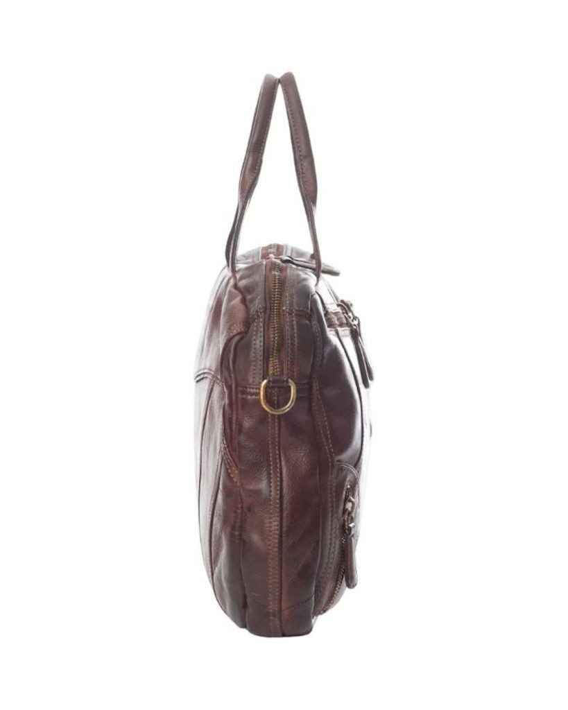 BZNA Bag Simsa Braun Business Aktentasche Designer Ledertasche Schultertasche Unisex