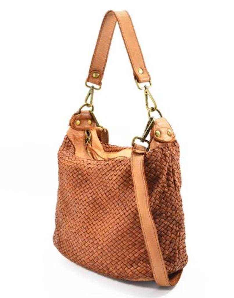 BZNA Bag Briana Cognac Italy Designer Beutel Umhängetasche Damen Handtasche
