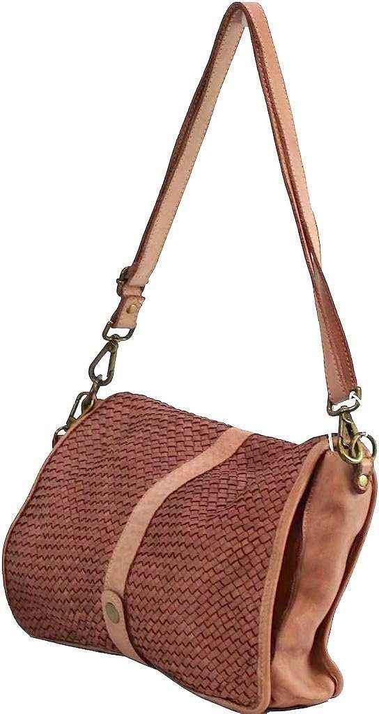 BZNA Berlin Bag Lola Rosa Italy Designer Clutch Umhängetasche Damen Handtasche Schultertasche Tasche Leder Shopper Neu