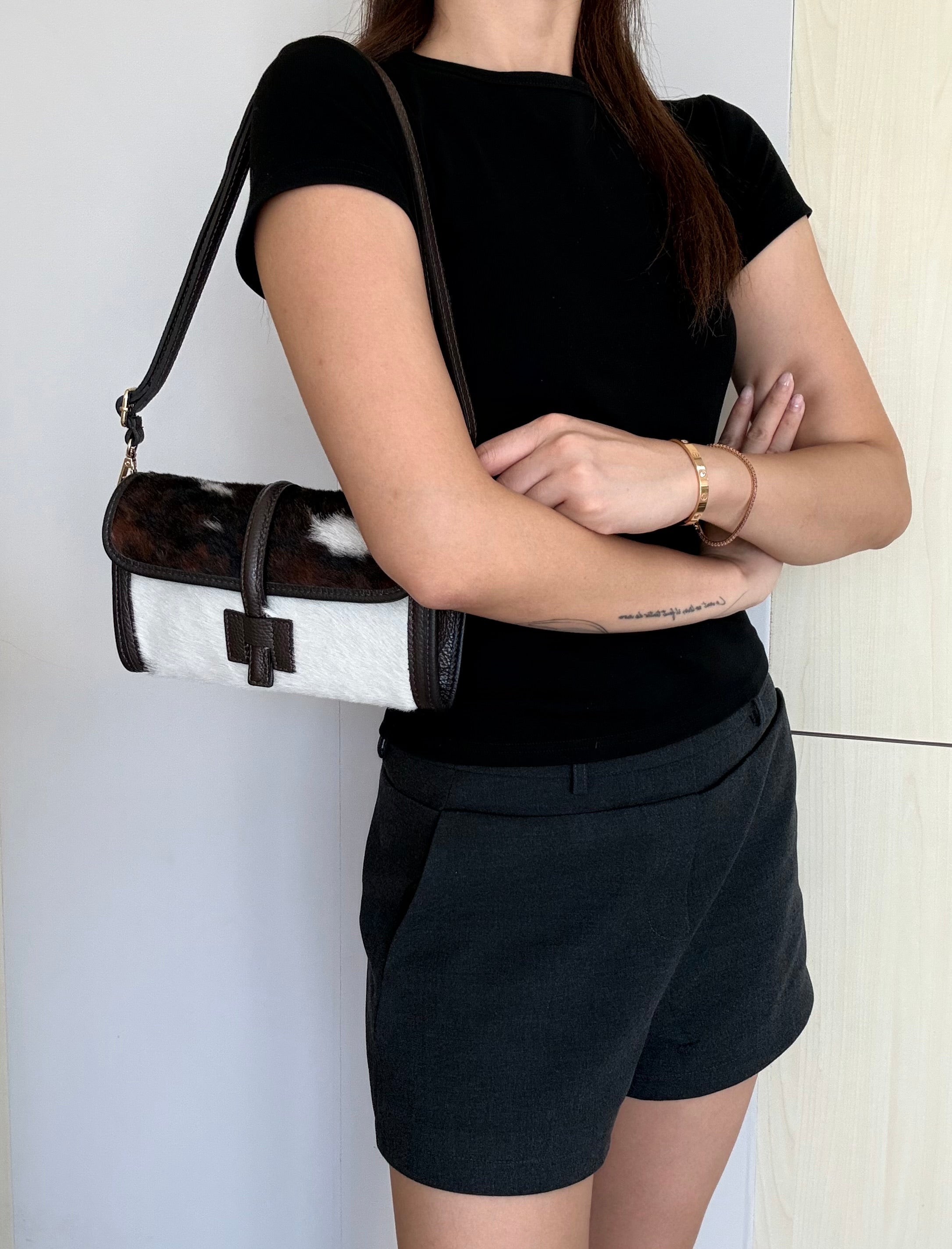 BZNA Bag BO6984 Cavalino Echtfell Italy Damen Shopper Handtasche Schultertasche Tasche - B Z N A