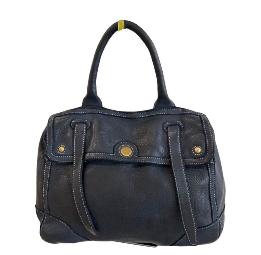 BZNA Bag Lauren Blau  Designer Ledertasche Tragetasche Handtasche - B Z N A