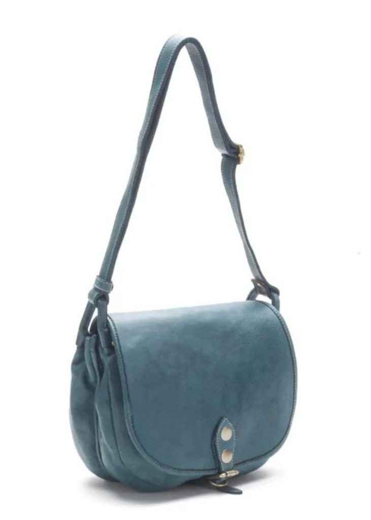 BZNA Schultertasche Taina Petrol Italy Designer Handtasche Ledertasche Umhängetasche