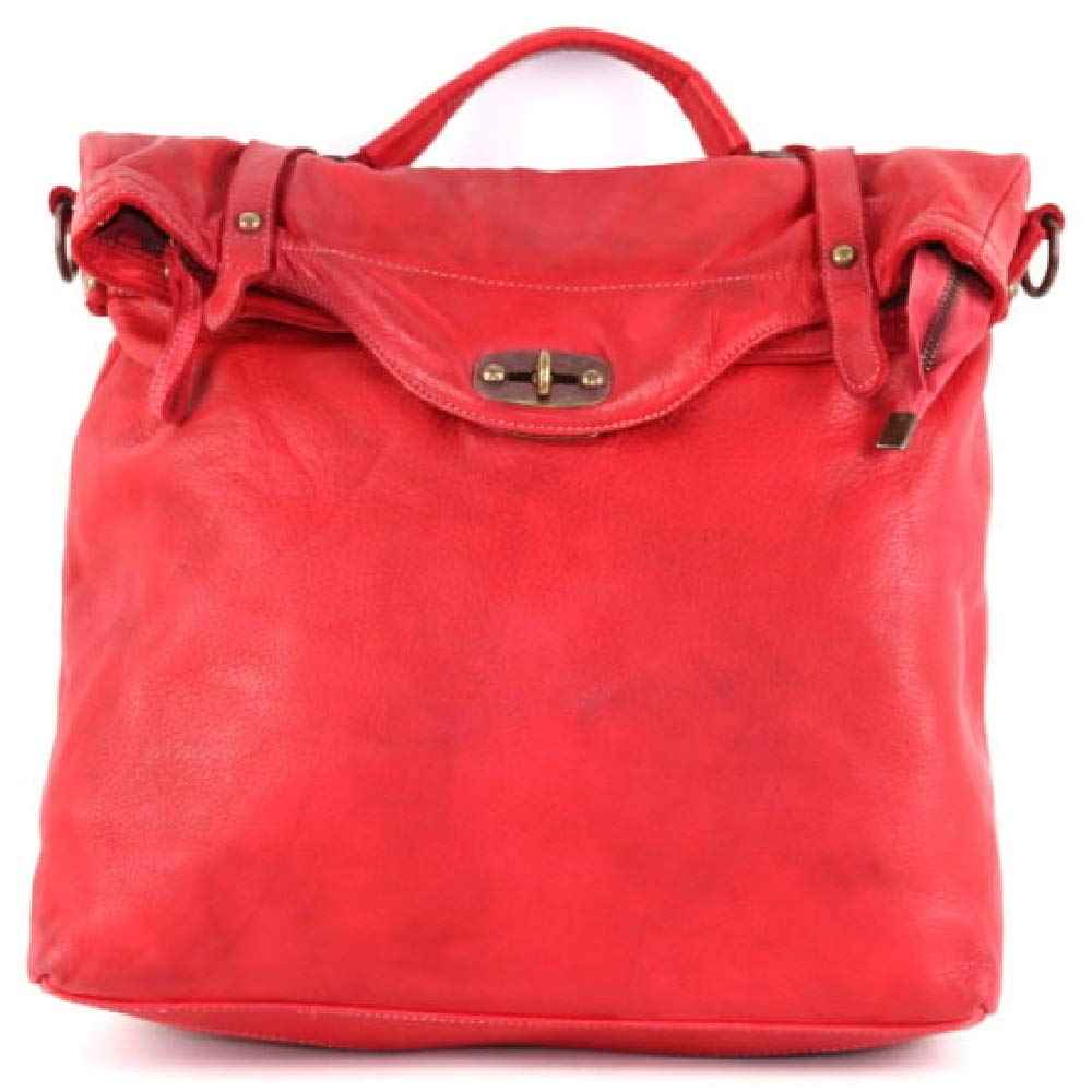 BZNA Bag Gabi rosso rot Backpacker Designer Rucksack Damenhandtasche Schultertasche Leder Nappa ItalyNeu