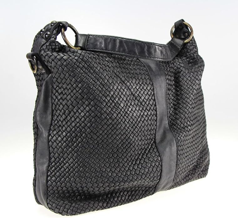 BZNA Bag Rebeca Schwarz Italy Designer Damen Handtasche Schultertasche Tasche - B Z N A