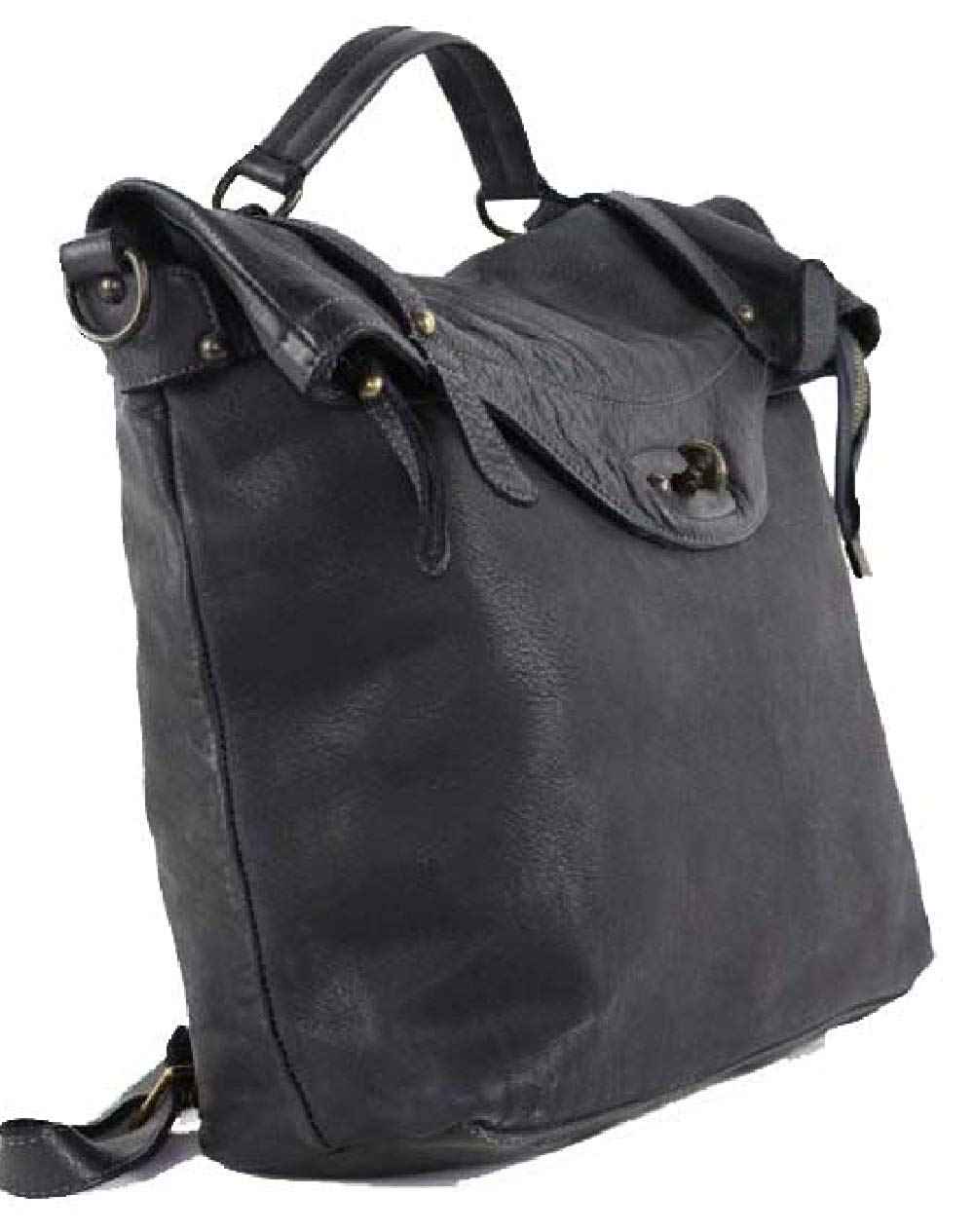 BZNA Bag Gabi taupe Backpacker Designer Rucksack Damenhandtasche Schultertasche Leder Nappa ItalyNeu