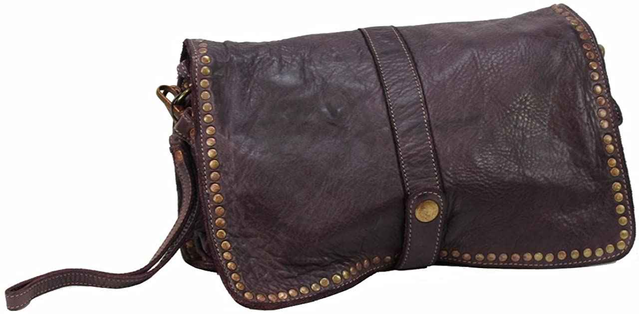 BZNA Bag Luna lila Italy Designer Clutch Umhängetasche Ledertasche Damen Handtasche Schultertasche Tasche Leder Shopper Neu