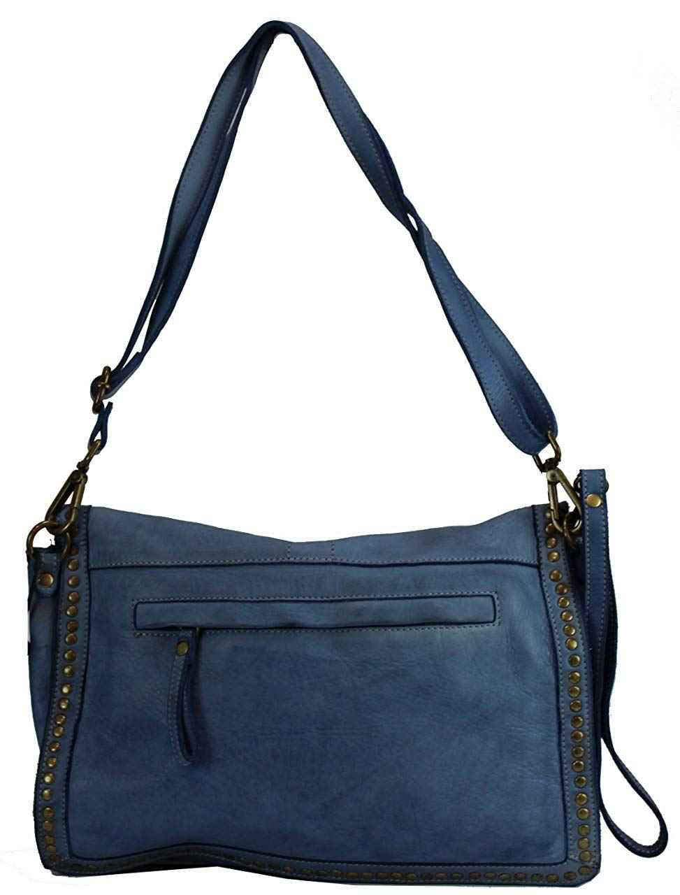 BZNA Bag Gil Petrol Italy Designer Clutch Umhängetasche Damen Handtasche Schultertasche Tasche Leder Shopper Neu