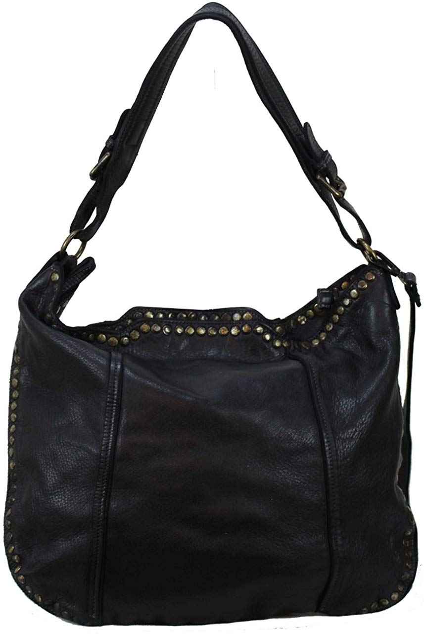 BZNA Bag Giulia nero Italy Designer Damen Handtasche Schultertasche Tasche Leder Shopper Neu