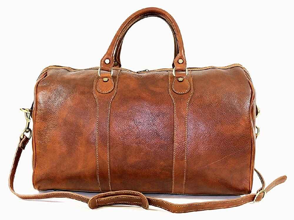 BZNA Firenze Luan cognac Travel Bag Weekender vegetable plant tanned leather italy handmade Florence Designer Ladies Handbag Shoulder Bag New