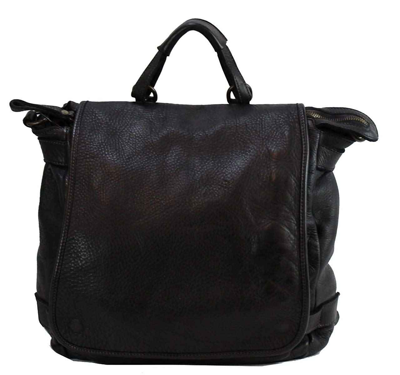 BZNA Bag Anna Schwarz nero Backpacker Designer Rucksack Ledertasche Damenhandtasche Schultertasche Leder Nappa sheep ItalyNeu