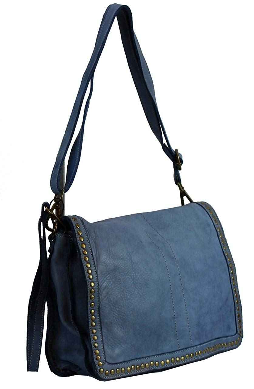 BZNA Bag Gil Petrol Italy Designer Clutch Umhängetasche Damen Handtasche Schultertasche Tasche Leder Shopper Neu