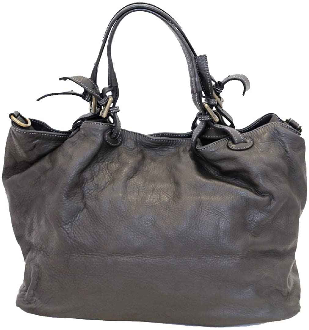 BZNA Bag Fee schwarz Lederfarben Italy Designer Damen Handtasche Schultertasche Tasche Calf Leather Shopper Neu