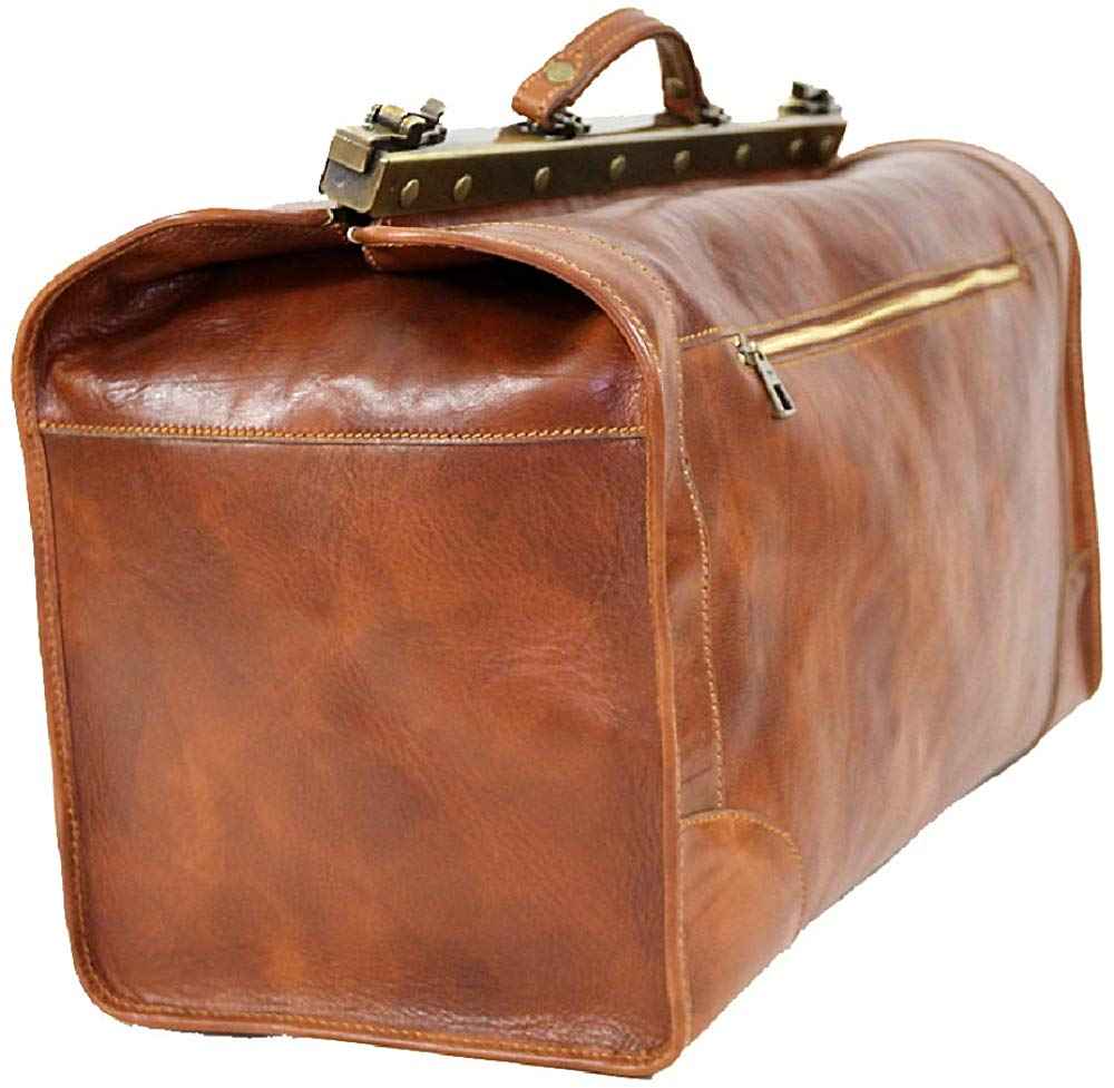 BZNA Firenze Bag Mario Piccolo cognac Weekender Koffer Reisetasche Business Bag Italy Handtasche Tasche Leder Neu