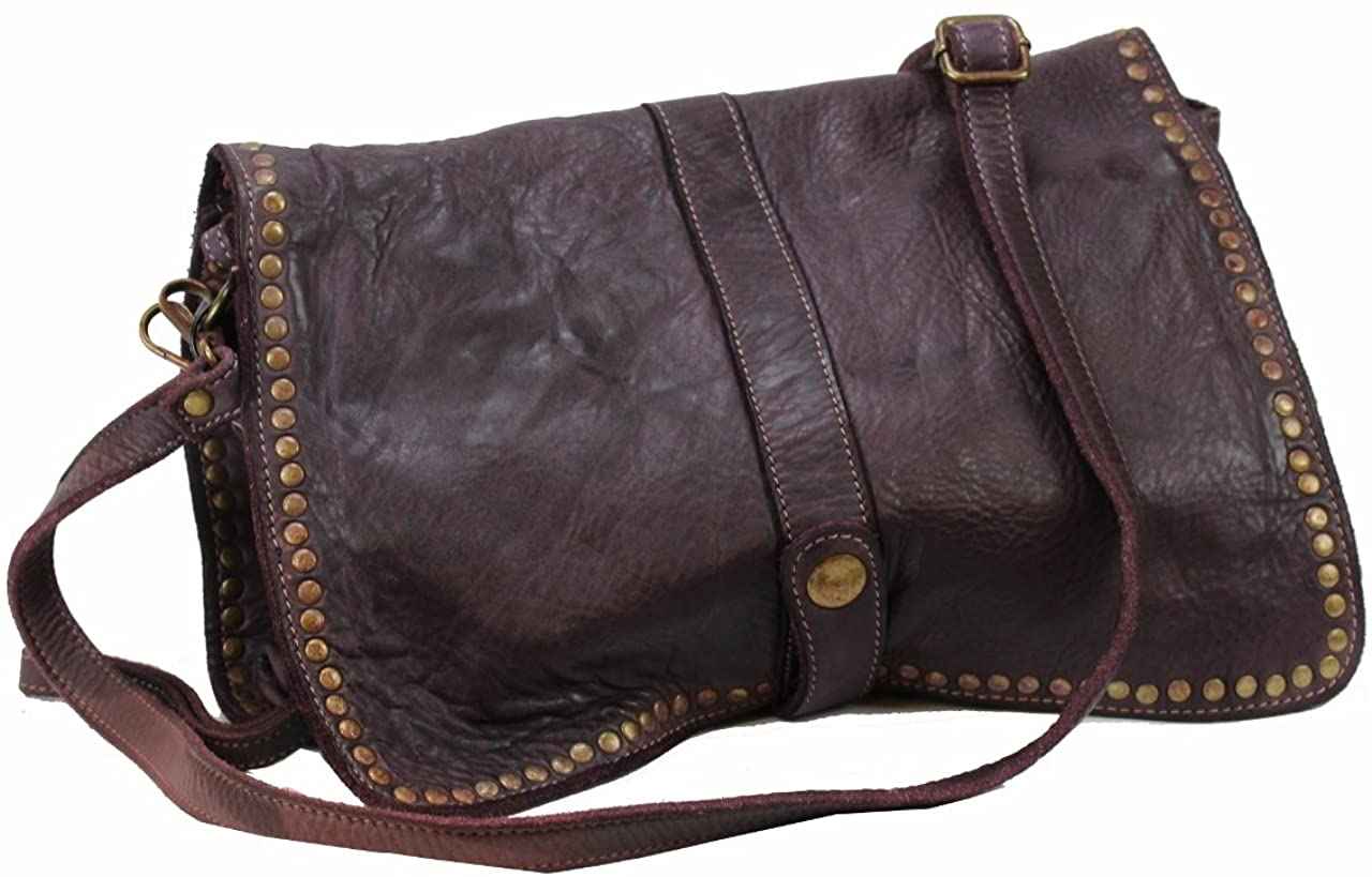 BZNA Bag Luna lila Italy Designer Clutch Umhängetasche Ledertasche Damen Handtasche Schultertasche Tasche Leder Shopper Neu