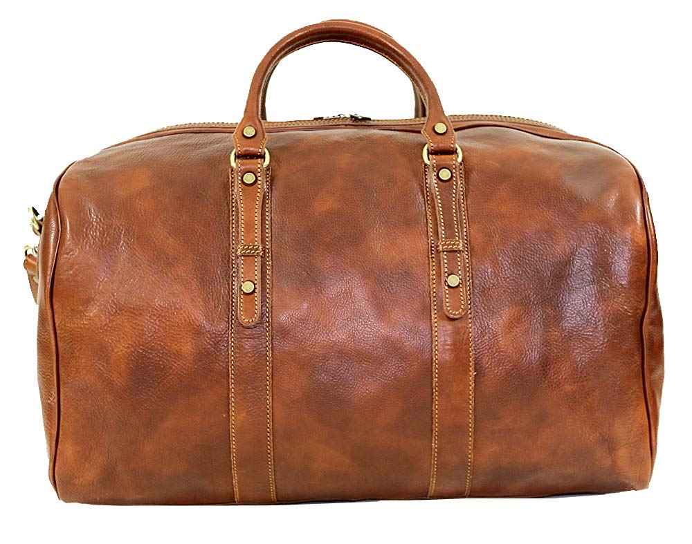 BZNA Firenze Bag Nicola Piccolo cognac Weekender Reisetasche Business Bag Italy Handtasche Tasche Leder Neu