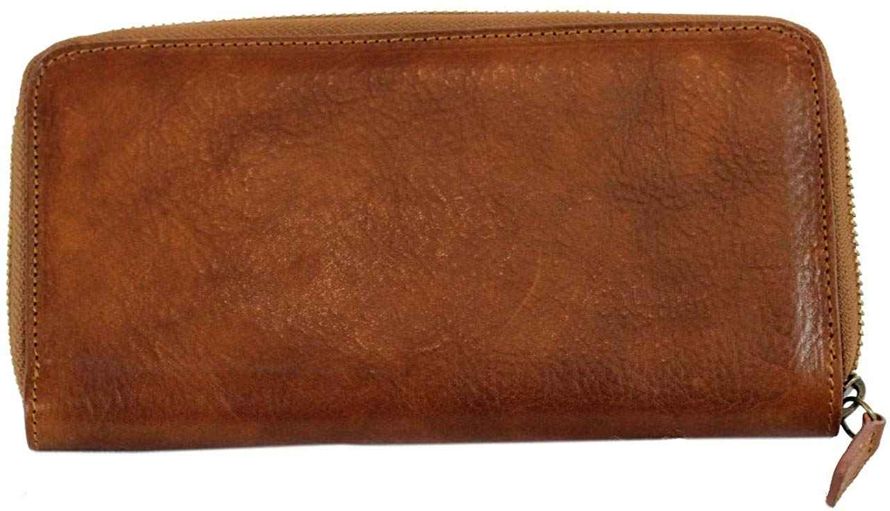 BZNA Firenze Riva cognac Wallet vegetable tanned Leather Leder Portemonnaie Geldbörse Neu