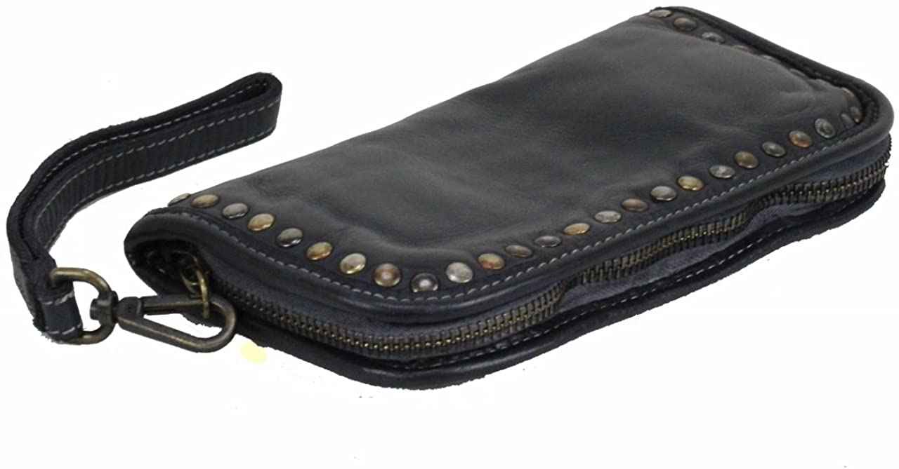 BZNA Berlin Romy nero Wallet Clutch Leather Leder Portemonnaie Geldbörse Neu