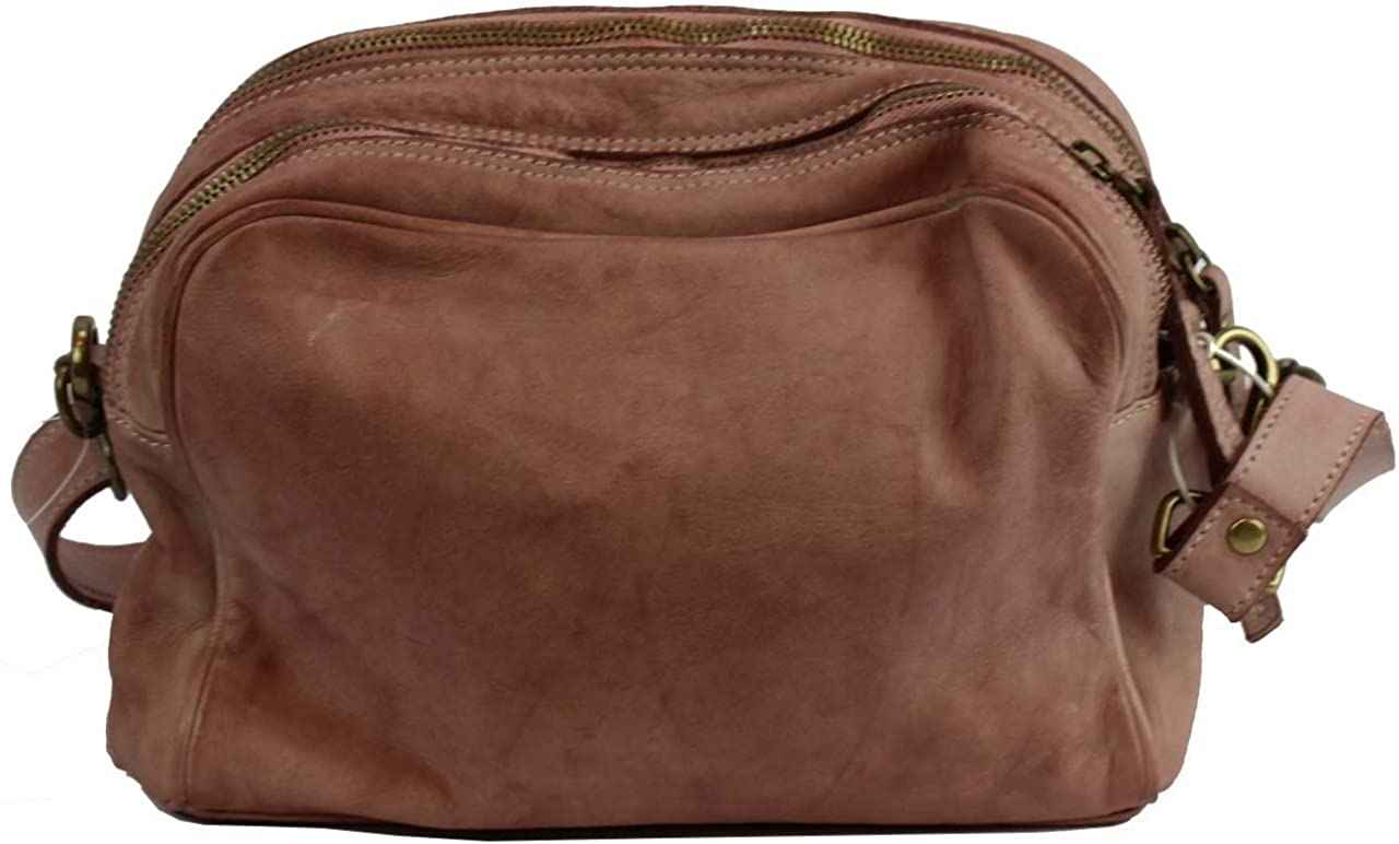 BZNA Bag Lucy Rosa Italy Designer Clutch Braided Ledertasche Umhängetasche Damen Handtasche Schultertasche Tasche Leder Shopper Neu