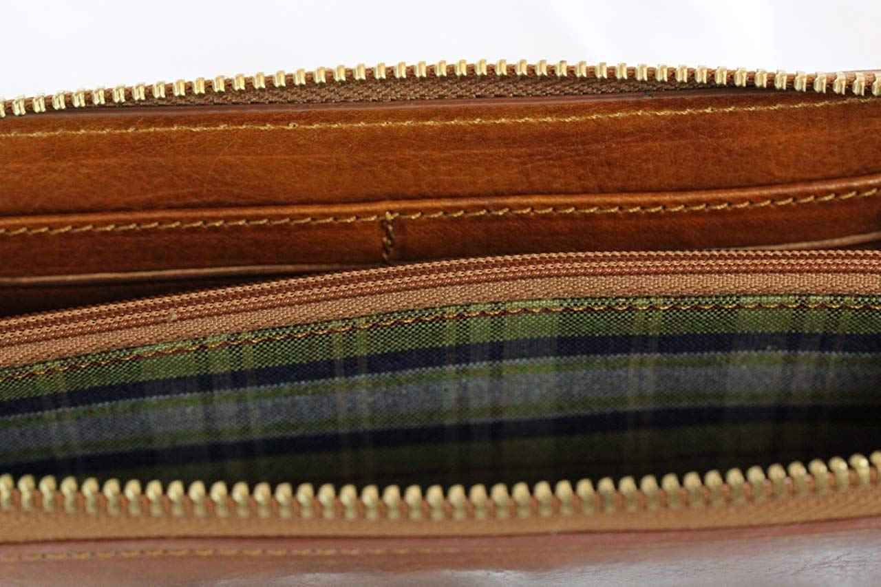 BZNA Firenze Riva cognac Wallet vegetable tanned Leather Leder Portemonnaie Geldbörse Neu