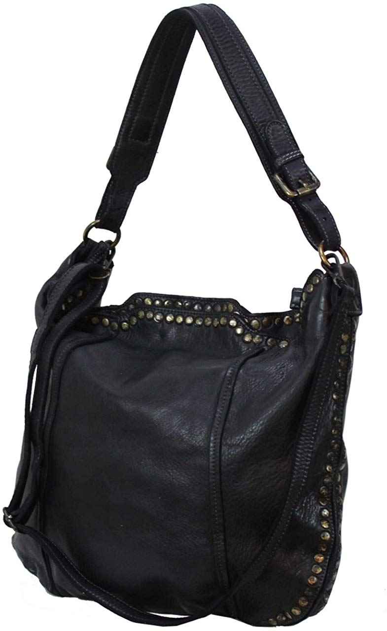 BZNA Bag Giulia nero Italy Designer Damen Handtasche Schultertasche Tasche Leder Shopper Neu