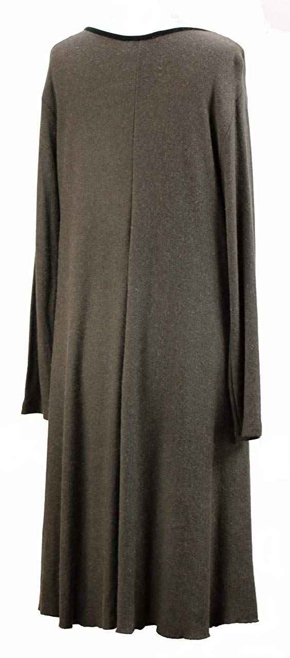 BZNA Wollkleid Lana Wolle Strickkleid Tunika Kleid Taupe Braun nero Longpulli Tunikakleid Shirt 36 38 40 42 44 46 one size Damen Dress Oberteil elegant