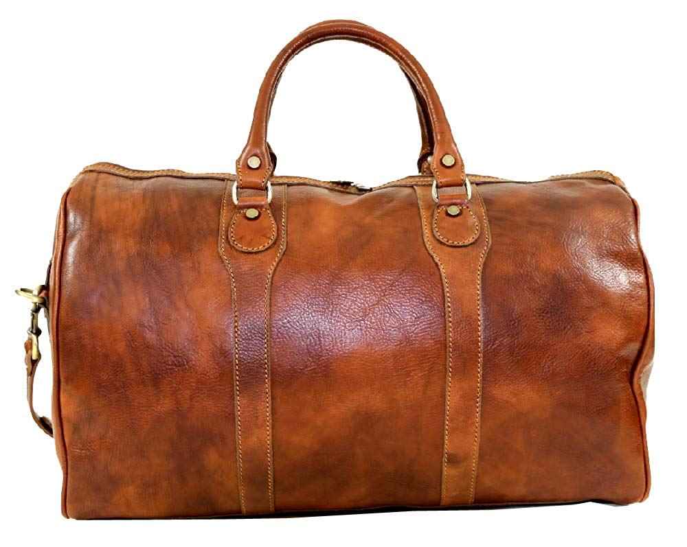 BZNA Firenze Luan cognac Travel Bag Weekender vegetable plant tanned leather italy handmade Florence Designer Ladies Handbag Shoulder Bag New