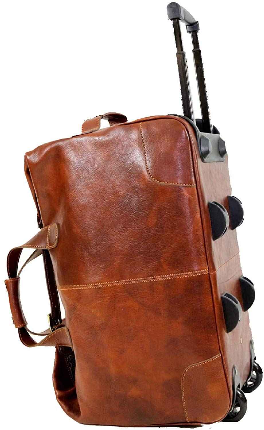 BZNA Firenze Bag Georg cognac Trolley Weekender Rollkoffer Reisetasche Business Bag Italy Designer Handtasche Tasche Leder Neu